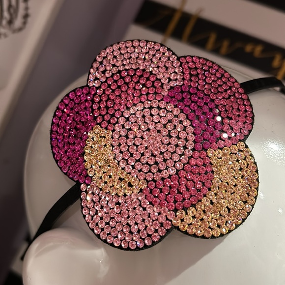 Stunning Shades of Pink Crystals Hair Headband-OSFM - Picture 2 of 9